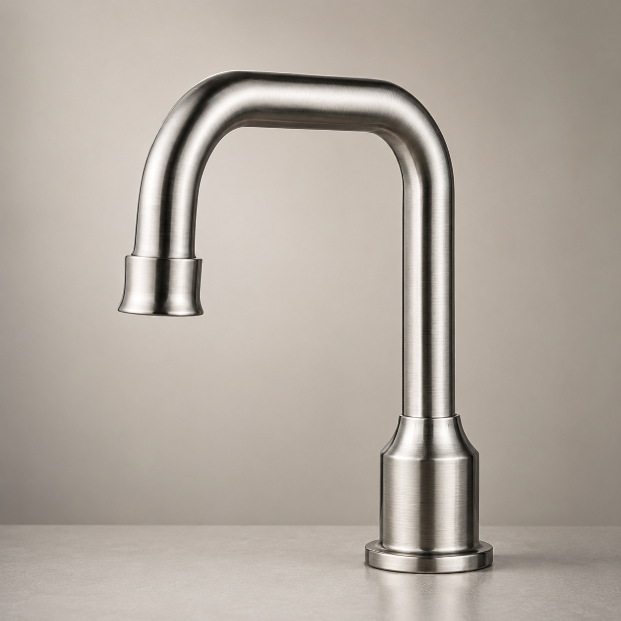 Fontana Cate Brushed Nickel Architectural Design Smart Touchless Faucet for Howard Hamilton International Airport restrooms